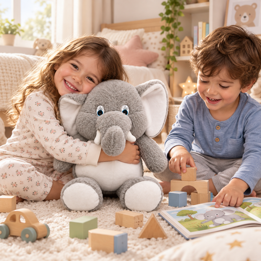 Stuff Tree Ultra Soft grey Elephant Plush Toy (45cm) - Premium Cuddly Companion