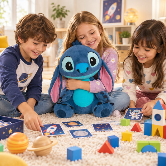 Giant 60cm Premium Stitch Soft Toy – Cuddly Alien Stuffed Plushie with Floppy Ears