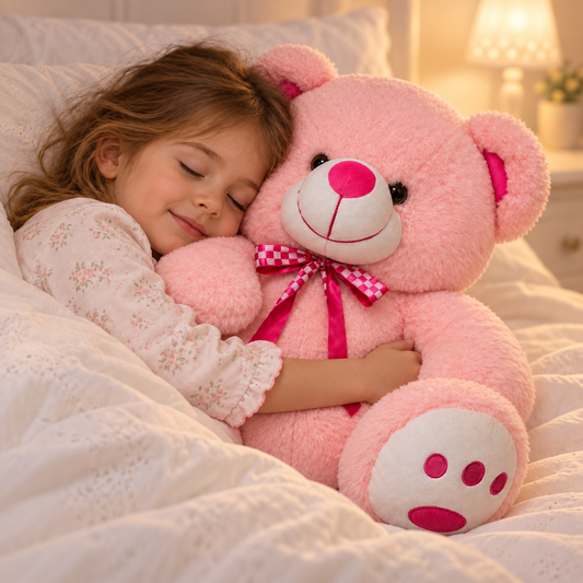 Premium Soft Pink Teddy Bear – Ultra-Plush 55cm Stuffed Animal