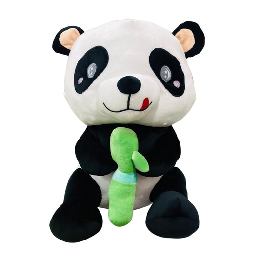 45cm Super Soft Cuddly Panda Plush Toy with Bamboo Stalk