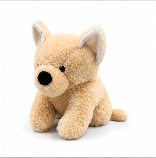 Cuddly 22cm Plush Puppy Dog Soft Toy – Fluffy Tan Stuffed Animal Companion for Kids