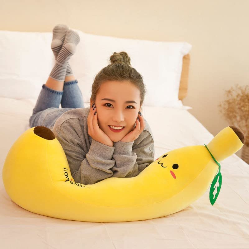 Premium 45cm Super Soft Banana Plush – Cuddly Hugging Pillow & Quirky Decor