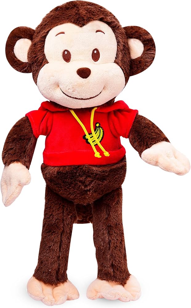 Adorable Hoodie Monkey Soft Toy (37cm) – Ultimate Cuddle Companion