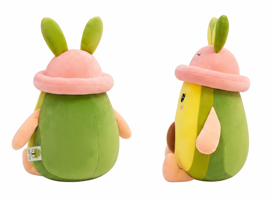 Stuff Tree Avocado Pillow Soft Toy with Bunny Hat – 35 cm