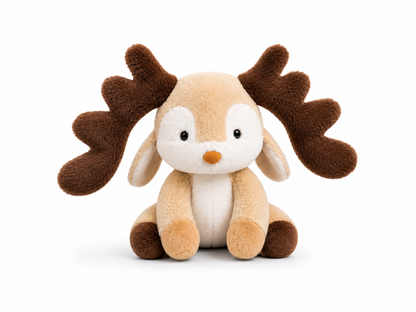 50cm Plush Reindeer Toy with Big Antlers