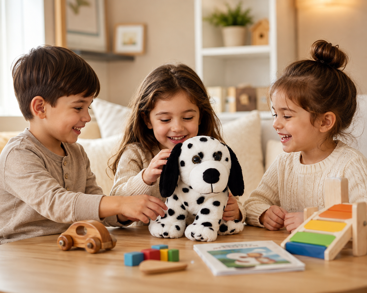 Sitting Dalmatian Dog Soft Toy – 28cm