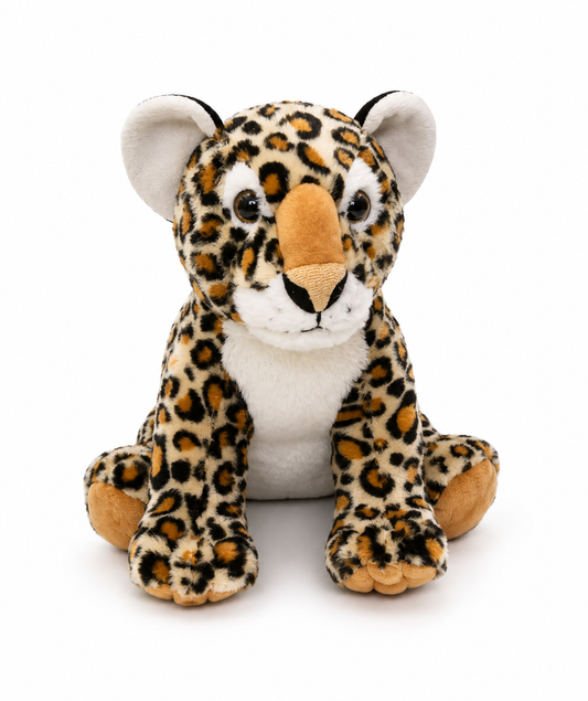 Premium 28cm Spotted Leopard Plush Toy – Ultra-Soft Cuddly Stuffed Animal