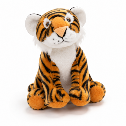 Premium 28cm Sitting Tiger Plush Toy – Ultra-Soft Stuffed Animal