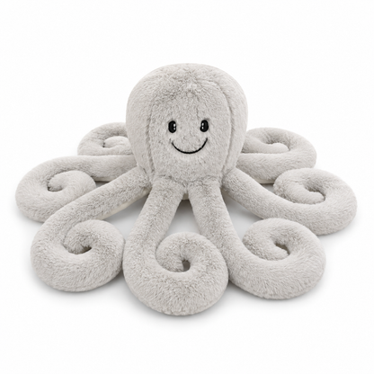 Premium 50cm Plush Grey Octopus | Ultra-Soft Huggable Stuffed Animal