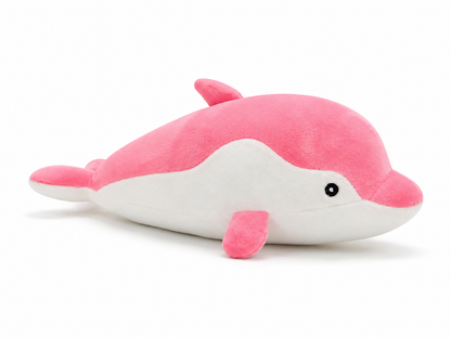 Ultra-Soft Pink Dolphin Plush Toy – Cute 35cm Stuffed Animal