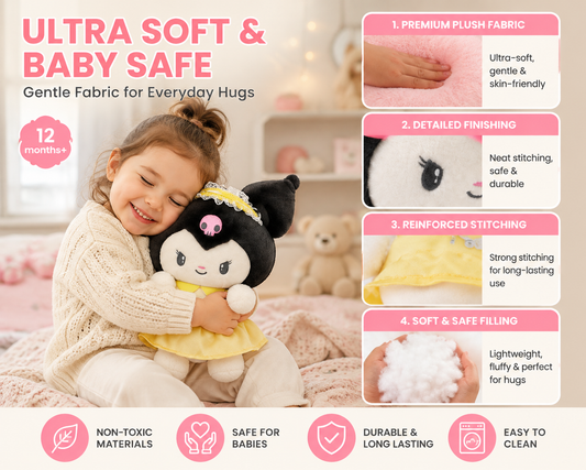 Soft Kitty Rebellious Cutie Plush in Yellow Dress