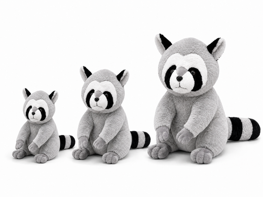 Premium 60cm Sitting Raccoon Plush – Jumbo Ultra-Soft Woodland Stuffed Animal