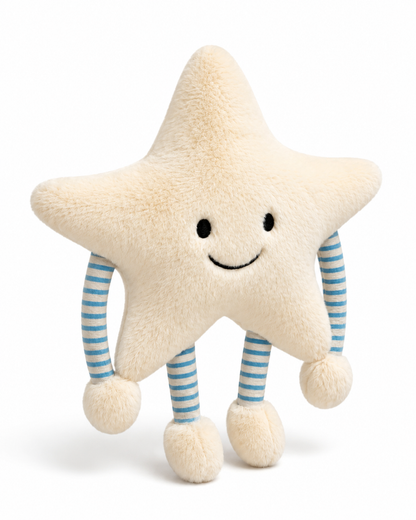 35cm Snuggle Star Plush Toy with Striped Limbs