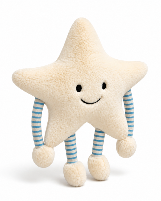 35cm Snuggle Star Plush Toy with Striped Limbs