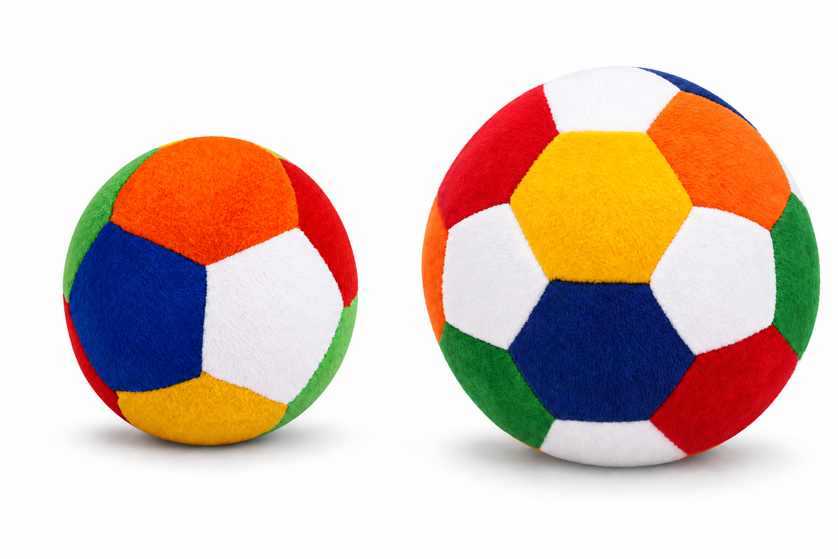 Vibrant Multicolor Plush soft Ball Toy – 24cm