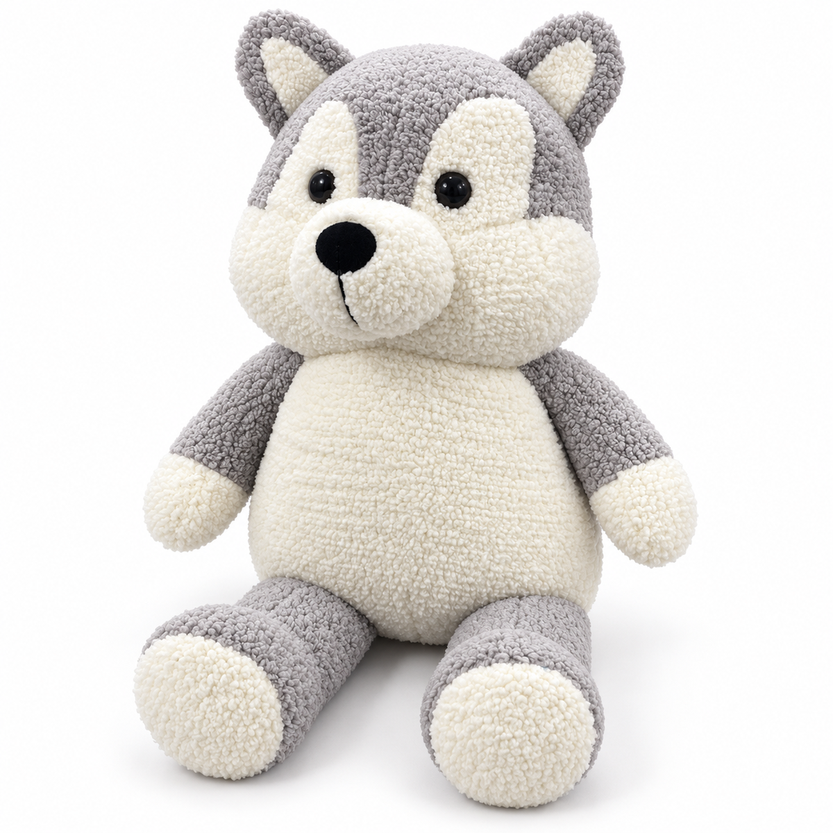 Lifelike Standing Siberian Husky Plush Toy (60cm) – Premium Soft Stuffed Animal