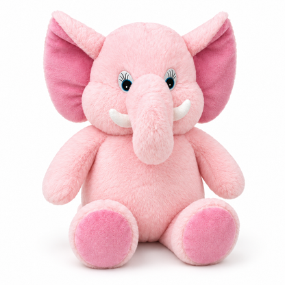 Stuff Tree Ultra Soft Pink Elephant Plush Toy (45cm) - Premium Cuddly Companion