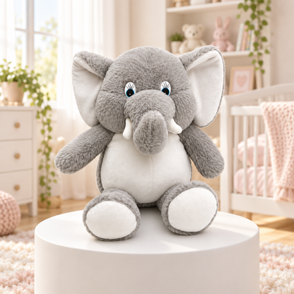 Stuff Tree Ultra Soft grey Elephant Plush Toy (45cm) - Premium Cuddly Companion