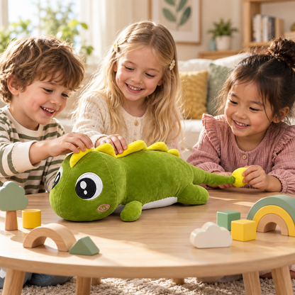 Ultra-Soft 45cm Green Alligator Plush Toy | Kawaii Stuffed Animal Cuddle Pillow