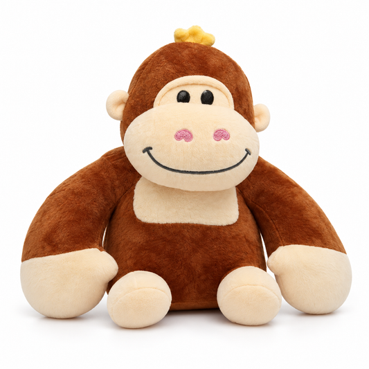 35cm Friendly Brown Plush Gorilla – Ultra-Soft Stuffed Animal Toy