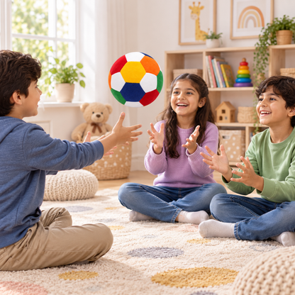Vibrant Multicolor Plush soft Ball Toy – 24cm