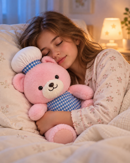 60cm Sweet Patisserie Pink Chef Bear – Premium Plush Toy