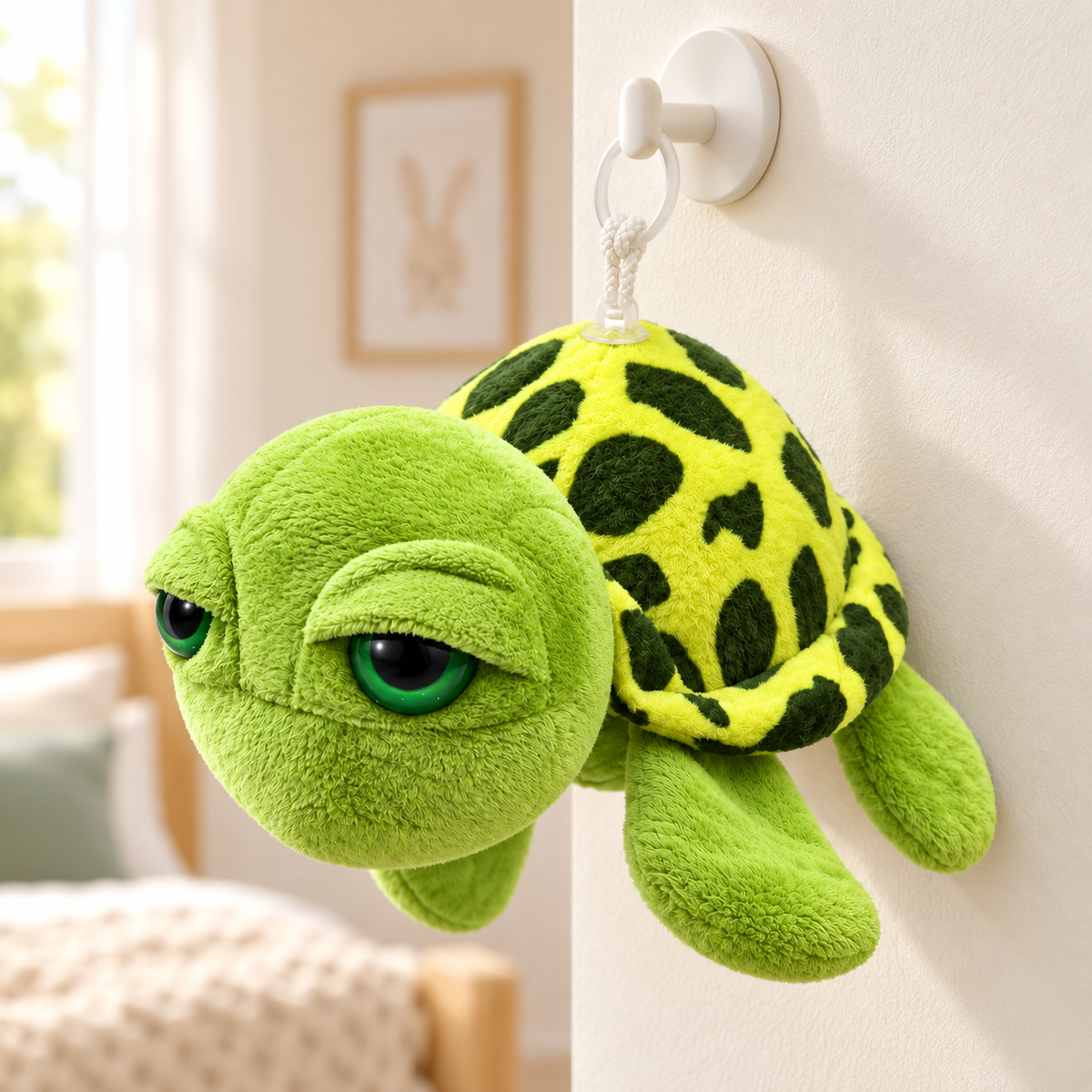 20cm Sleepy Sea Turtle Plush – Soft Hanging Stuffed Animal with Suction Cup