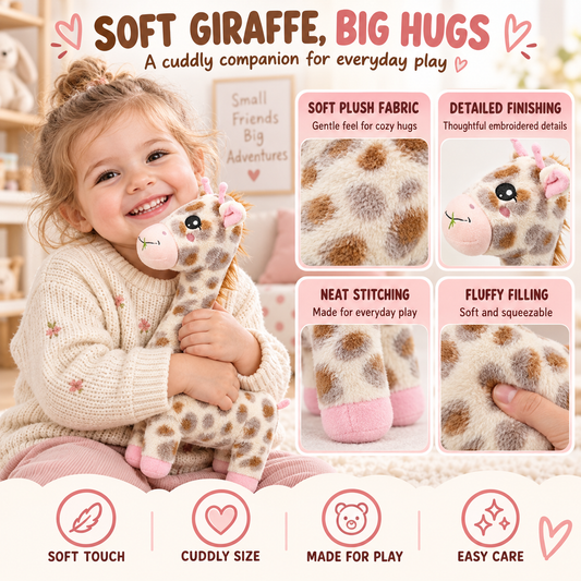 38cm Sweet Spots Plush Giraffe | Ultra-Soft Snuggle Companion