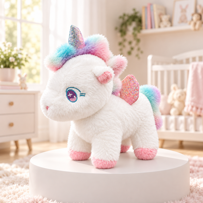Enchanting Standing Winged Unicorn Plush – Ultra-Soft 25cm Stuffed Animal