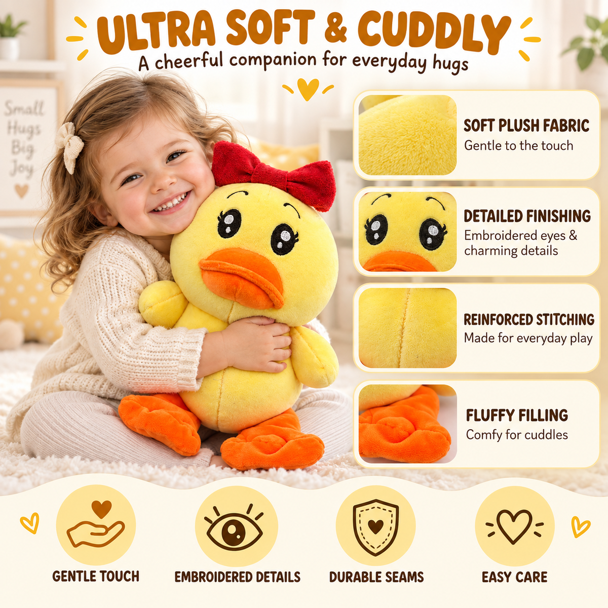 stuff tree yellow colour duck 28 cm