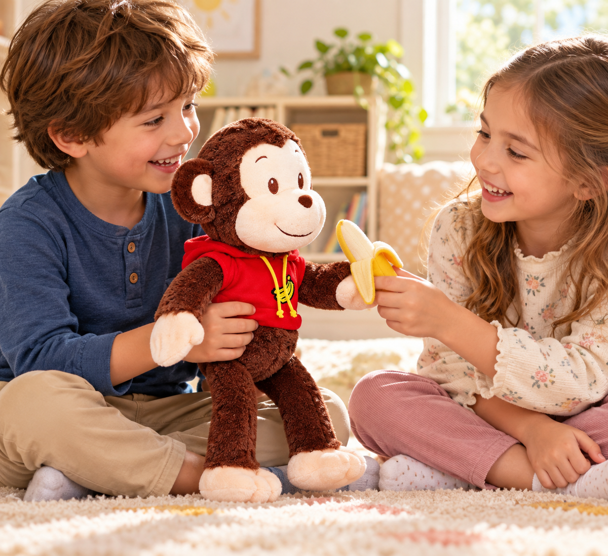 Adorable Hoodie Monkey Soft Toy (37cm) – Ultimate Cuddle Companion
