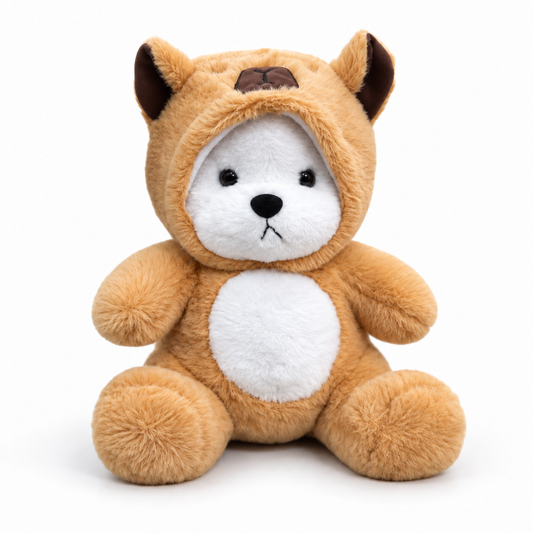 45cm Soft Brown Teddy Bear with Cozy Hoodie