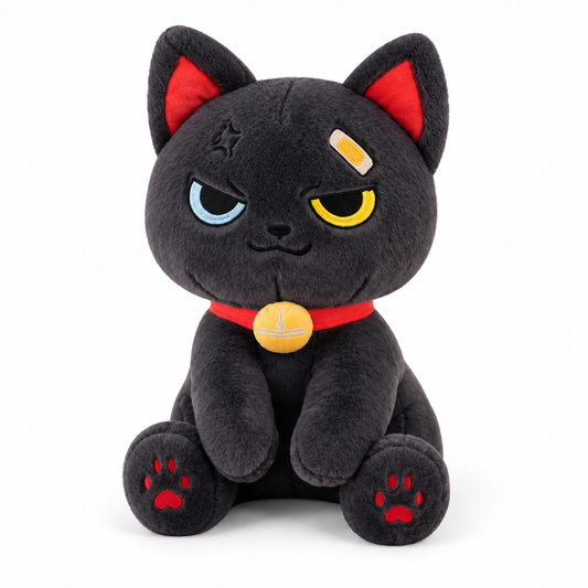 Midnight Cuddle Buddy – 30cm Ultra-Soft Black Cat Plush