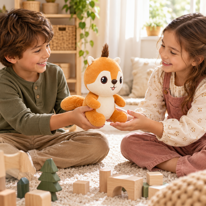 Woodland Wonders Premium Soft Plush Squirrel Toy