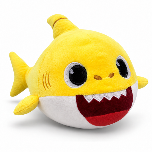 Adorable Sunshine Splash: Soft & Cute Yellow Shark Plush Toy (32cm)