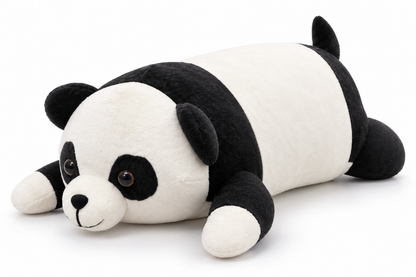 SnuggleSquad Ultra-Soft Lying Panda Plush Pillow