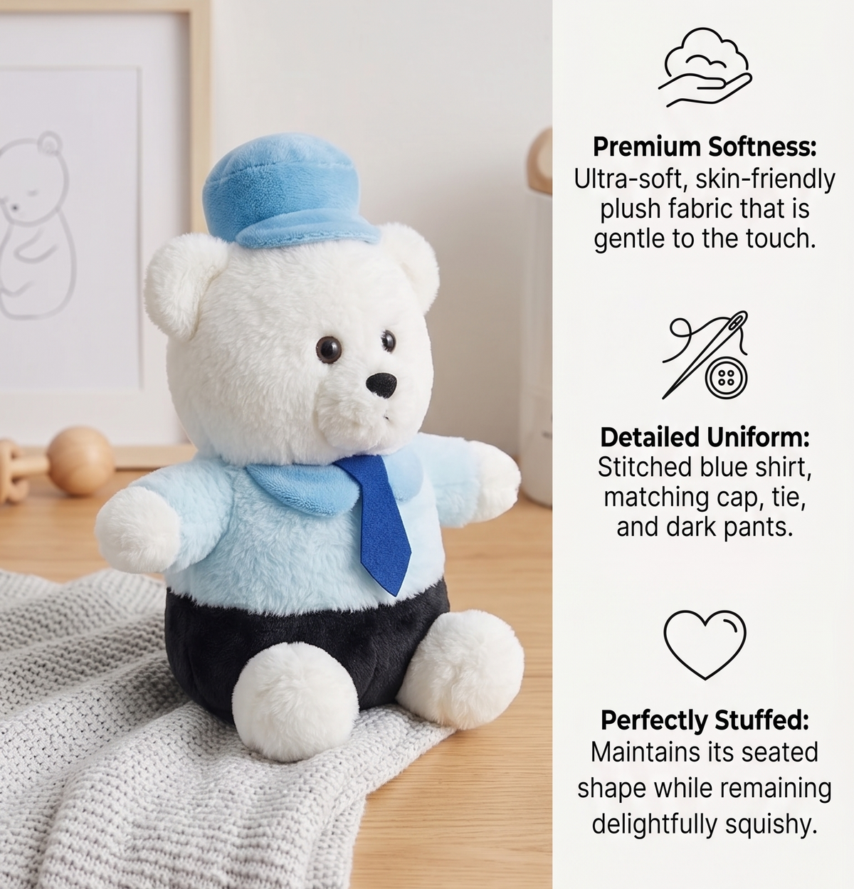 Stuff Tree DSP Teddy Bear Soft Toy – 28 cm