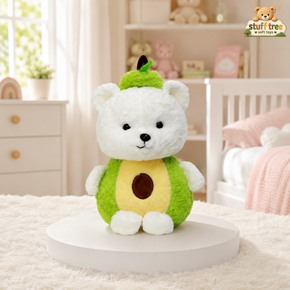Avo-Cuddle Bear: 25cm Ultra-Soft Avocado Stuffed Plushie