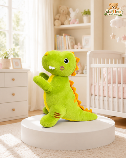 Product Title: 35cm Cute Green Plush Dinosaur - Soft Stuffed Animal Toy