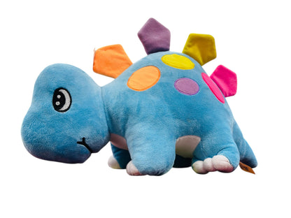 45cm Colorful Blue Stegosaurus Plush Toy | Soft Stuffed Dinosaur