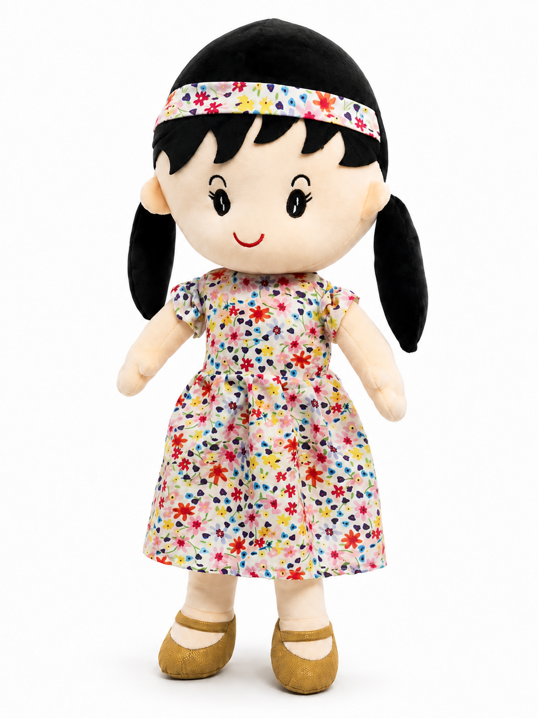 Stuff Tree Angel Doll Soft Toy 50 cm | Floral Dress Plush Doll with Matching Headband | Gift for Kids