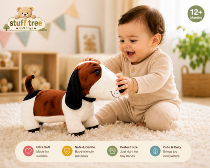 50cm Premium Plush Hound: Ultra-Soft Stuffed Dog Toy