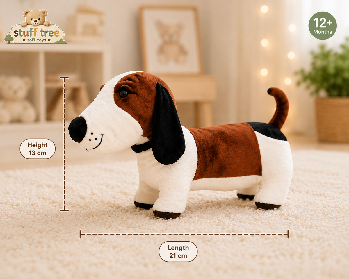 50cm Premium Plush Hound: Ultra-Soft Stuffed Dog Toy