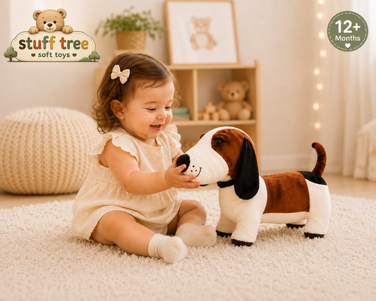 50cm Premium Plush Hound: Ultra-Soft Stuffed Dog Toy