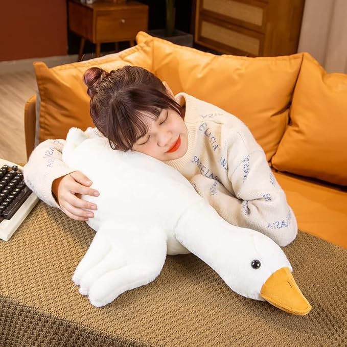Giant 70cm Ultra-Soft Long Duck Plush Hugging Pillow