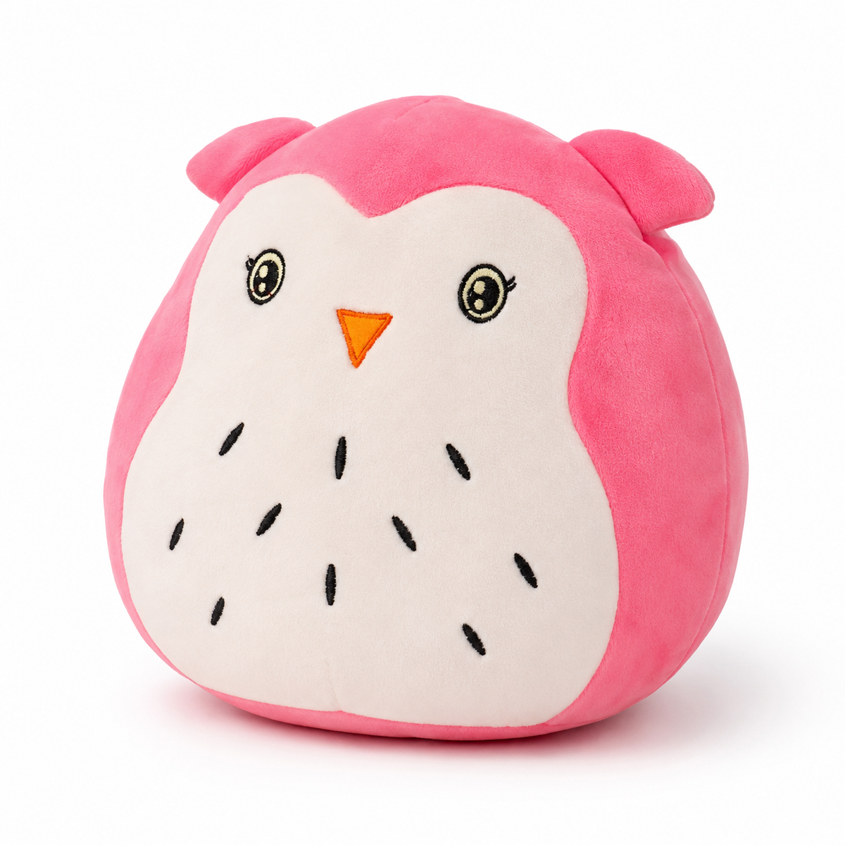 Premium 40cm Ultra-Soft Pink Owl Plush Pillow