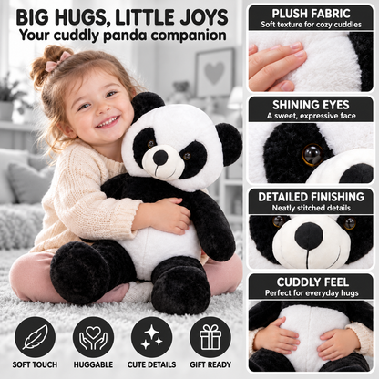 Stuff Tree Panda Soft Toy 60 cm | Large Black & White Plush Panda | Cuddly Gift for Panda Lovers